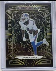 James Cook [Gold Flood Electric Etch Asia] #10 Football Cards 2023 Panini Obsidian Prices