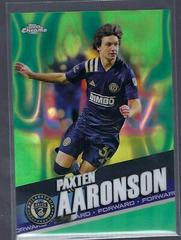 Paxten Aaronson [Neon Green Lava] Soccer Cards 2022 Topps Chrome MLS Prices