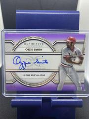 Ozzie Smith [Purple] #LAC-OS Baseball Cards 2022 Topps Definitive Legendary Autograph Collection Prices