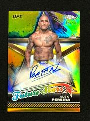 Alex Pereira [Gold Refractor] #FSA-APE Ufc Cards 2024 Topps Chrome UFC Future Stars Autograph Prices