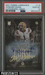 Ja'Marr Chase [Gold Autograph] #116 Football Cards 2021 Panini Luminance Prices