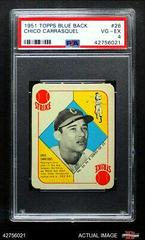 Chico Carrasquel Baseball Cards 1951 Topps Blue Back Prices