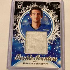 Stetson Bennett IV #HS-SBE Football Cards 2023 Panini Donruss Rookie Holiday Sweater Prices