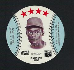 George Foster Baseball Cards 1977 Chilly Willee Discs Prices
