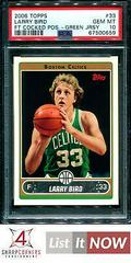 Larry Bird [FT Cocked Position Green Jersey] Basketball Cards 2006 Topps Prices