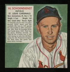 Al Schoendienst [Hand Cut Without Tab] Baseball Cards 1952 Red Man Tobacco Prices