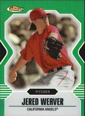 Jered Weaver [Green Refractor] Baseball Cards 2007 Finest Prices