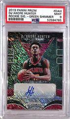 DE'Andre Hunter [Green Shimmer] Basketball Cards 2019 Panini Prizm Rookie Signatures Prices
