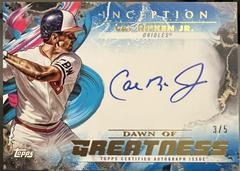 Cal Ripken Jr. [Blue] #IDG-CR Baseball Cards 2023 Topps Inception Dawn of Greatness Autographs Prices