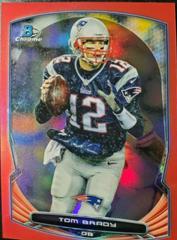 Tom Brady [Red Refractor] #28 Football Cards 2014 Bowman Chrome Prices