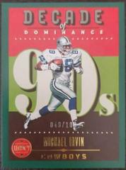Michael Irvin [Green] #DOD-15 Football Cards 2023 Panini Legacy Decade of Dominance Prices