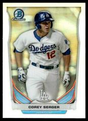 Corey Seager [Chrome Refractor] Baseball Cards 2014 Bowman Draft Picks Top Prospects Prices