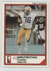 John Priestner #48 Football Cards 1984 Jogo CFL Prices