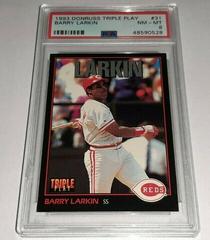 Barry Larkin #31 Baseball Cards 1993 Panini Donruss Triple Play Prices