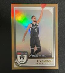 Ben Simmons [Artist Proof Gold] Basketball Cards 2022 Panini Hoops Prices