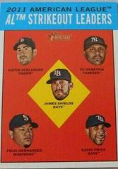 AL Strikeout Leaders #10 Baseball Cards 2012 Topps Heritage Prices