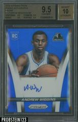 Andrew Wiggins Basketball Cards 2014 Panini Prizm Rookie Autographs Blue Prices