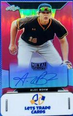 Alec Bohm [Pink] Baseball Cards 2018 Leaf Metal Draft Autograph Prices