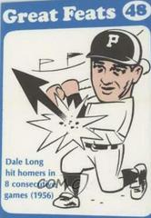 Dale Long [Blue Border] #48 Baseball Cards 1972 Laughlin Great Feats Prices