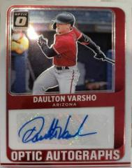 Daulton Varsho #OA-DV Baseball Cards 2021 Panini Donruss Optic Autographs Prices