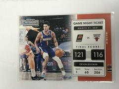 Devin Booker #19 Basketball Cards 2021 Panini Contenders Game Night Ticket Prices