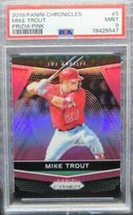 Mike Trout [Pink] #5 Baseball Cards 2018 Panini Chronicles Prizm Prices