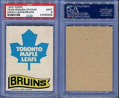 Maple Leafs, Bruins Hockey Cards 1973 Topps Team Emblem Stickers Prices