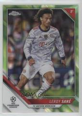 Leroy Sane [Neon Green Lava Refractor] Soccer Cards 2021 Topps Chrome UEFA Champions League Prices