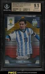 Lionel Messi [Yellow & Red Pulsar Prizm] #12 Soccer Cards 2014 Panini Prizm World Cup Prices