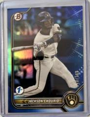Jackson Chourio [Blue] #BD-115 Baseball Cards 2022 Bowman Draft 1st Edition Prices