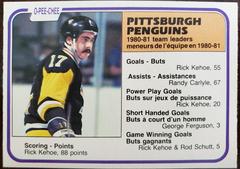 Rick Kehoe [Penguins Leaders] Hockey Cards 1981 O-Pee-Chee Prices