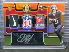 Drake London [Jersey Autograph Prime] #212 Football Cards 2022 Panini Gold Standard Prices