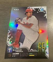 Adonis Medina [Orange Refractor] #BTP-65 Baseball Cards 2019 Bowman Chrome Scouts' Top 100 Prices