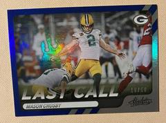 Mason Crosby [Spectrum Blue] #LC-4 Football Cards 2022 Panini Absolute Last Call Prices