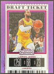 LeBron James [Variation Draft Red Foil] Basketball Cards 2019 Panini Contenders Draft Picks Prices