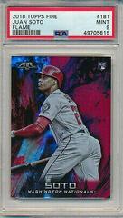 Juan Soto [Flame] #181 Baseball Cards 2018 Topps Fire Prices