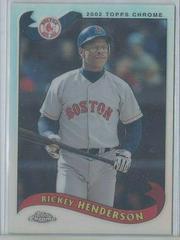 Rickey Henderson [Refractor] #T74 Baseball Cards 2002 Topps Chrome Traded Prices