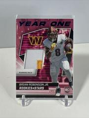 Brian Robinson Jr. [Prime] Football Cards 2022 Panini Rookies & Stars Year One Prices