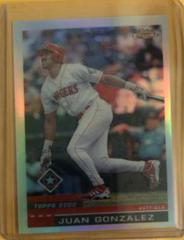 Juan Gonzalez #40 Baseball Cards 2000 Topps Chrome Prices