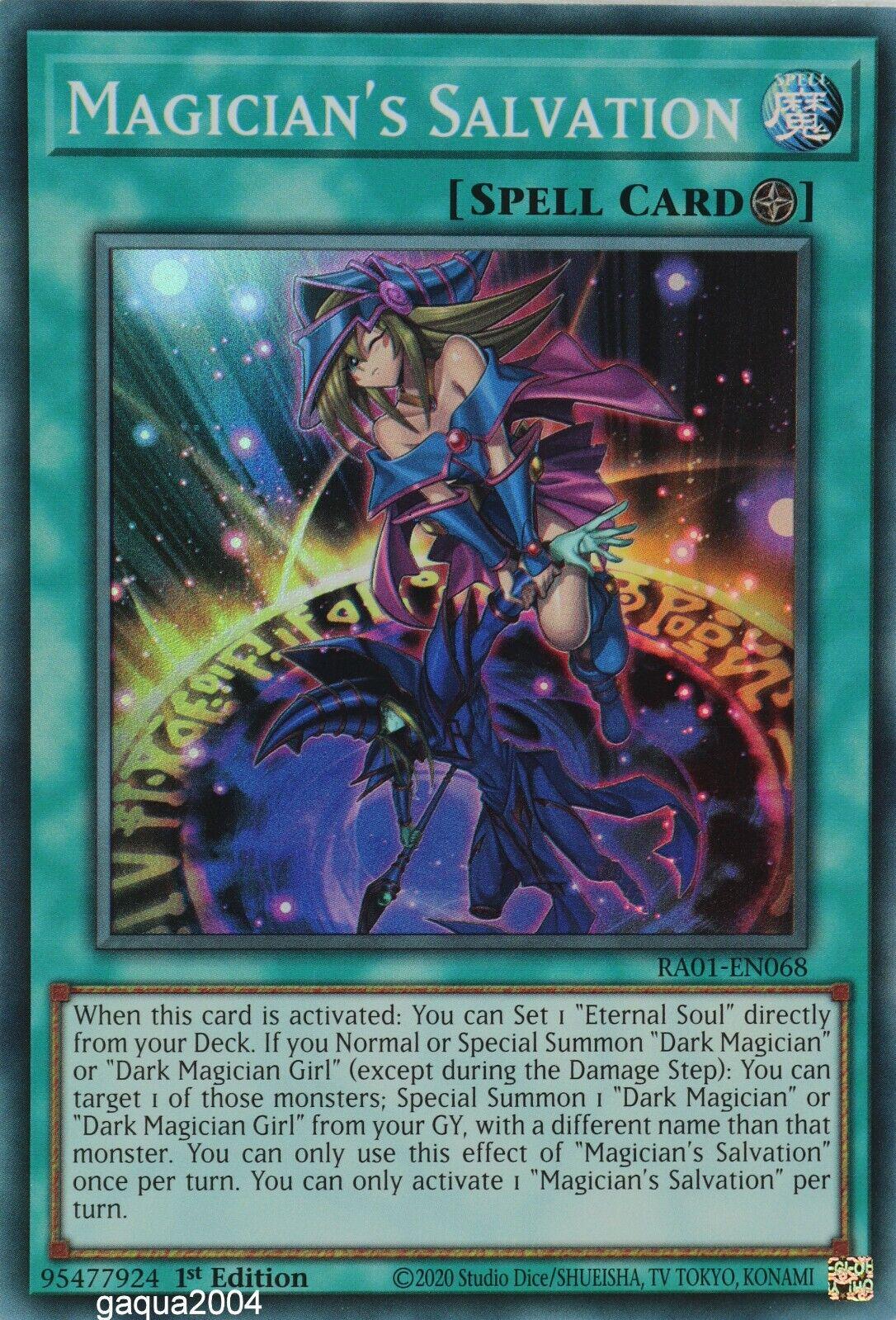 Magician's Salvation [Super Rare] RA01-EN068 YuGiOh 25th Anniversary Rarity Collection