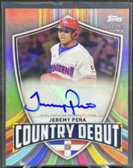 Jeremy Pena #CDA-JP Baseball Cards 2023 Topps World Classic Country Debut Autographs Prices