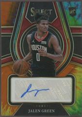 Jalen Green [Tie Dye Prizm] Basketball Cards 2021 Panini Select Rookie Signatures Prices