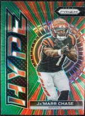 Ja'Marr Chase [Green] #H-8 Football Cards 2023 Panini Prizm Hype Prices