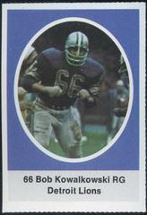 Bob Kowalkowski Football Cards 1972 Sunoco Stamps Update Prices