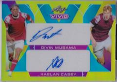 Divin Mubama , Kaelan Casey Soccer Cards 2022 Leaf Vivid Dual Autographs Prices