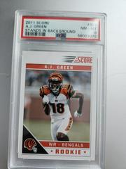 A.J. Green [Stands in Background] #301 Football Cards 2011 Panini Score Prices
