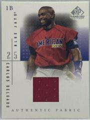 Carlos Delgado Baseball Cards 2001 SP Game Used Authentic Fabric Prices