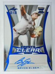 Bryce Elder [Platinum] Baseball Cards 2020 Leaf Trinity Clear Autographs Prices