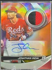 Jonathan India [Orange] Baseball Cards 2022 Bowman Platinum Pieces Autograph Relics Prices