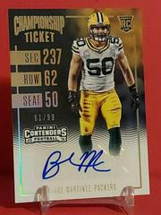 Blake Martinez [Autograph Championship Ticket] Football Cards 2016 Panini Contenders Prices